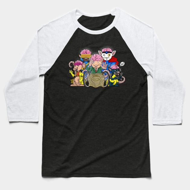 Cranium Rat Swarm Baseball T-Shirt by Boeregard’s